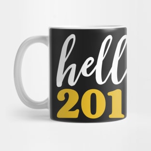 Hello 2017 Gold - Happy New Years Resolution Mug